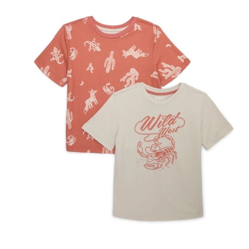 365 Kids by Garanimals Boys Mix and Match Multipack Graphic Tees 2Piece Sizes 8